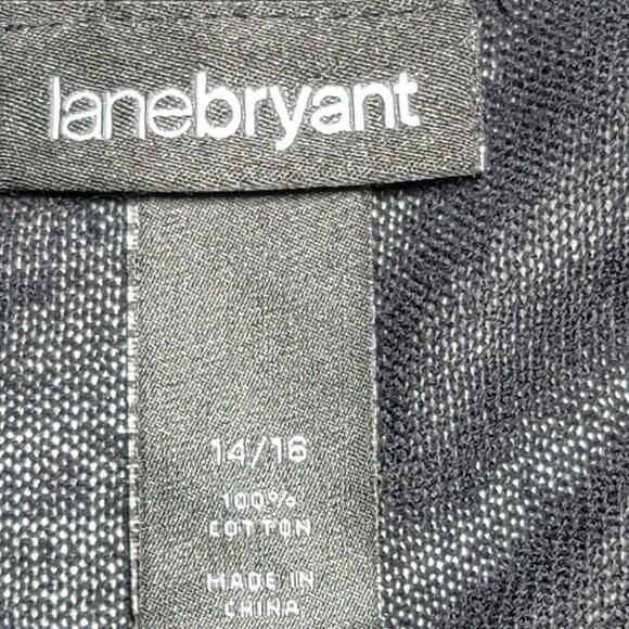 Lane Bryant Black Knitted Open Front Cardigan 14 16 Lightweight Ruched Sleeves - Picture 4 of 7